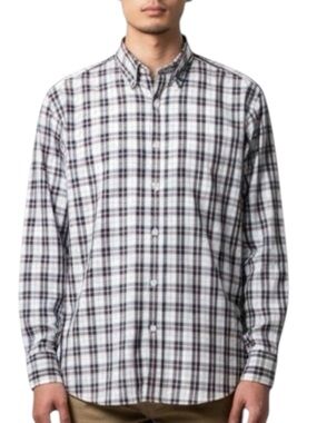 NAT NAST Luxury Originals L/S Button Down Checked Shirt Size Medium
